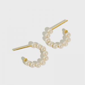 Elegant Shell Pearl Beading Korean Earrings
