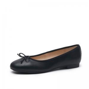Bowknot Sheep Skin Comfy Working Ballet Flats