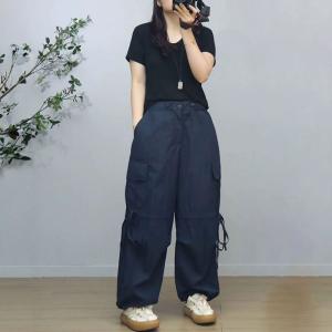 Versatile High Waist Drawstring Sports Cargo Pants