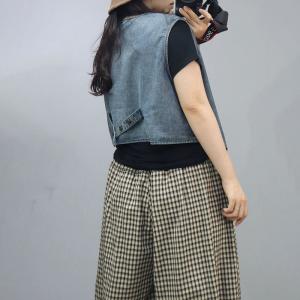 Lace Crochet Pocket Short Jean Jacket
