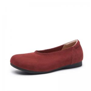 Lazy Day Leather Cozy Coastal Grandma Flats
