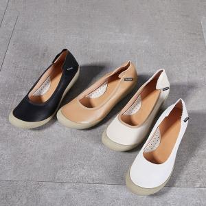 Chunky Heels Leather Comfortable Work Shoes