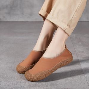 Sports Style Elastic Cloth Breathable Granny Flats