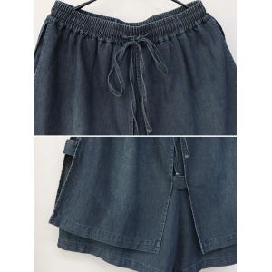Patchwork Polo Jean Shirt with Wide Leg Jorts