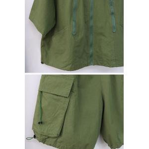 Hooded Short Jacket with Drawstring Cargo Shorts