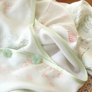 Frog Buttons Eastern Long Silk Sleepwear Sets