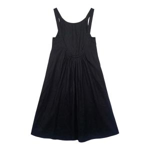 Beach Style Linen Loose Sundress Open Back Holiday Maxi Dress