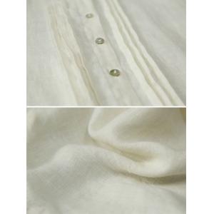 Summer Linen Pleated Ruffled French Blouse