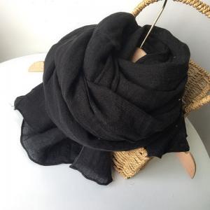 Solid Color Minimalist Linen Scarf