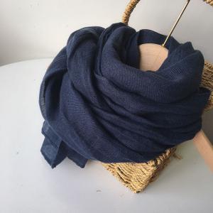 Solid Color Minimalist Linen Scarf
