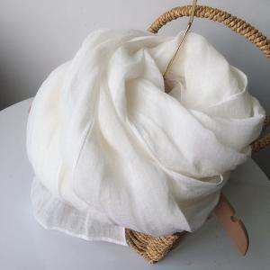 Solid Color Minimalist Linen Scarf