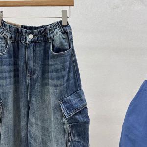 Street Style Flap Pocket Hippie Dad Jeans