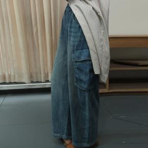 Street Style Flap Pocket Hippie Dad Jeans