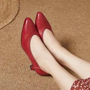 Business Pointed Toe Kitten Heels Shoes