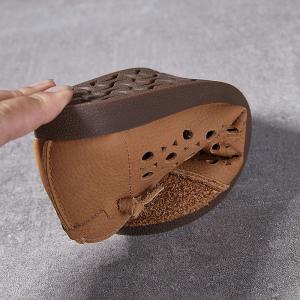 Breathable Round Toe Holes Cozy Hippie Flats