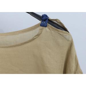 Oversized Puff Sleeves Ramie Comfy Blouse