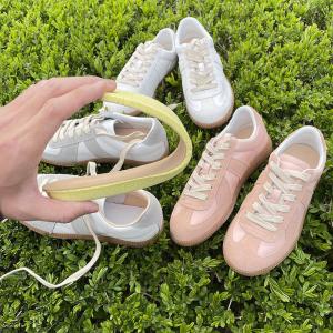Leisure Chic Tied Suede Leather Moral Training Sneakers