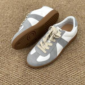 Leisure Chic Tied Suede Leather Moral Training Sneakers