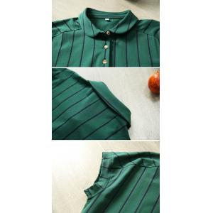 Casual Cotton Summer Vertical Stripes Polo T-shirt