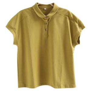 Polo Neck Cotton Sports Yellow Tee