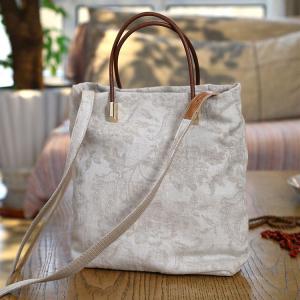 Jacqaurd Linen Folk Beach Tote Bag