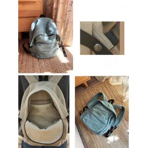 Cotton Linen Versatile Backpack for Teachers and Students