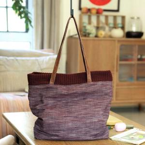 Yarn-Dyed Cotton Linen Teacher Tote Bag