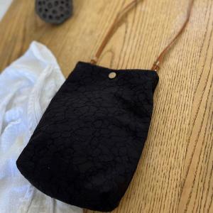 Prints and Embroidery Small Bucket Phone Bag