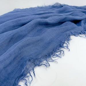 Organic Linen Tassel Plain Scarf