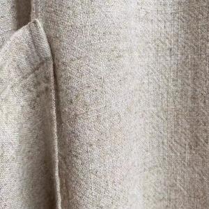 Fringed V-Neck Big Pockets Linen Caftan