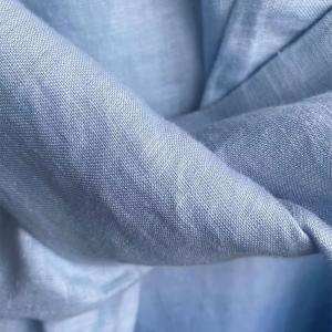 Dip Dye Blue Midi Linen Designer Dress