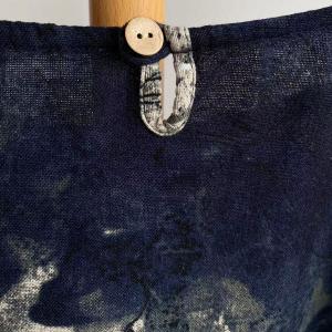 Ethnic Blue Chinoiserie Tie Dye Tunic Dress