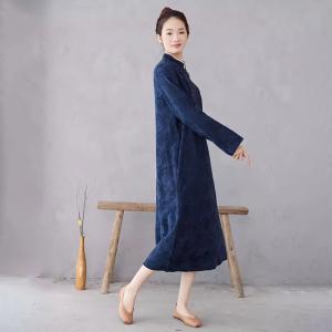 Eastern Fashion Cotton Linen Vintage Embroidered Dress