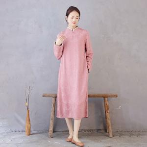Eastern Fashion Cotton Linen Vintage Embroidered Dress
