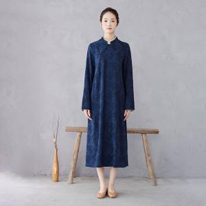 Eastern Fashion Cotton Linen Vintage Embroidered Dress