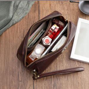 Original Design Leather Shoulder Horizontal Bucket Bag