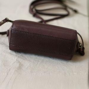 Original Design Leather Shoulder Horizontal Bucket Bag