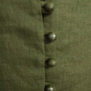 Oliver Green Back Buttons Linen Sundress