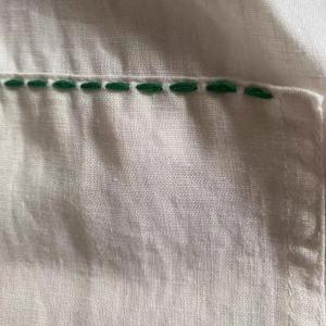 Spring Plus Size White Linen Embroidered Caftan