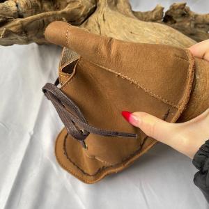 Lace Up Autumn Leather Ankle Boots for Women