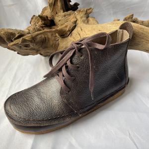 Lace Up Autumn Leather Ankle Boots for Women