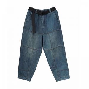 Casual Stone Wash Baggy Mon Jeans for Women