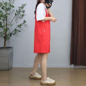 Buttons Ornament Wide Leg Overall Shorts