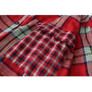 Loose-Fit Cotton Long Sleeves Tartan Shirt