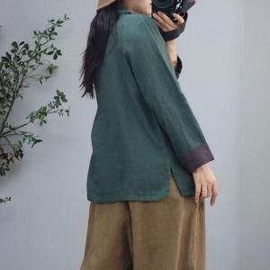 Casual Office Oversized Linen Blazers for Women
