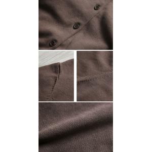 Dark Coffee Cotton Knit Granny Cardigan