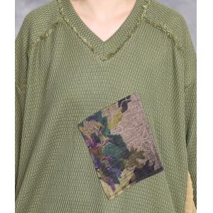 V-Neck Printed Patchwork Tassel Designer Sweater Dress