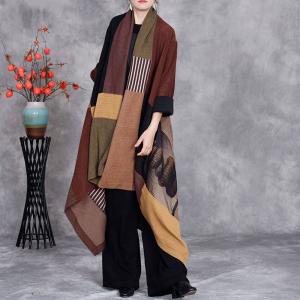 Knitting Asymmetrical Colorful Waterfall Cardigan