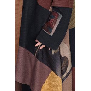 Knitting Asymmetrical Colorful Waterfall Cardigan