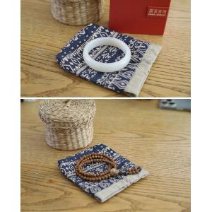 Floral Linen Mini Pouch Organizer Cute Coin Purse Random Styles
